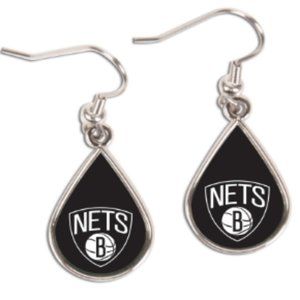 Brooklyn Nets WinCraft Tear Drop Dangle Earrings